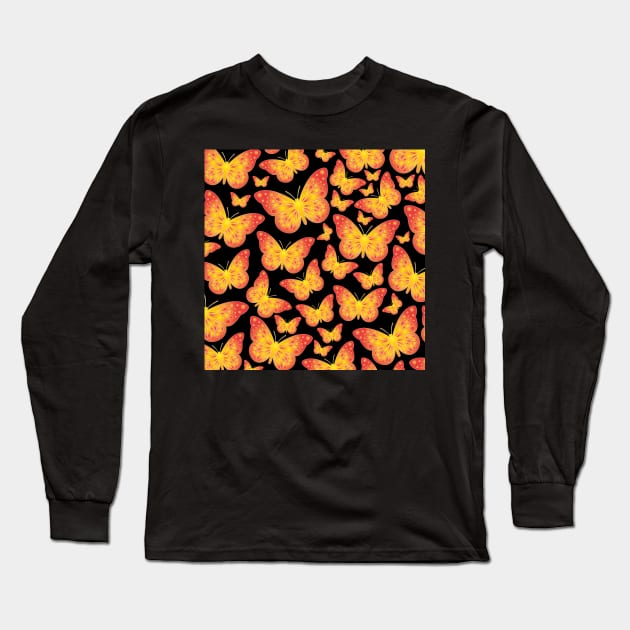 Butterflies Long Sleeve T-Shirt by Danion